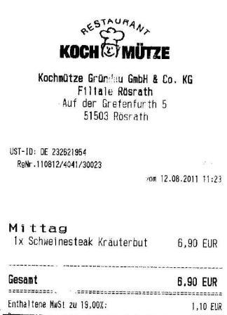 afok Hffner Kochmtze Restaurant